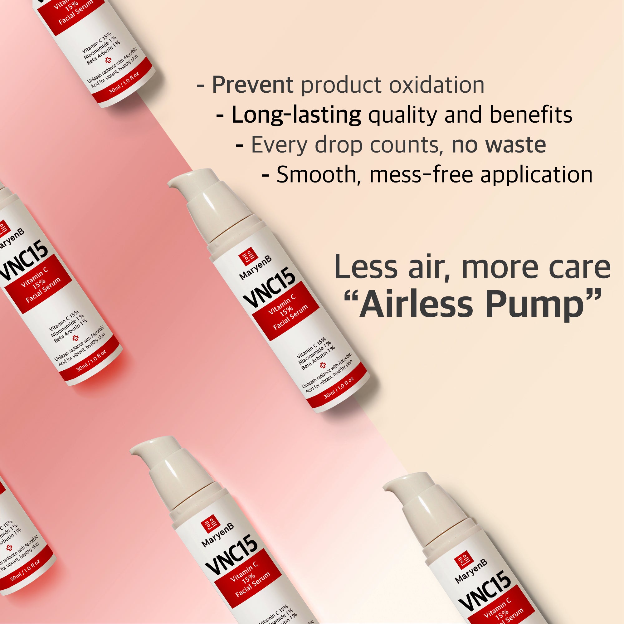 MaryenB VNC15 Vitamin C 15% Brightening Serum 1 Fl Oz - Anti-Aging